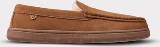 Lamofootwear Mens Harrison Wide Slip-On Moccasin In Chestnut