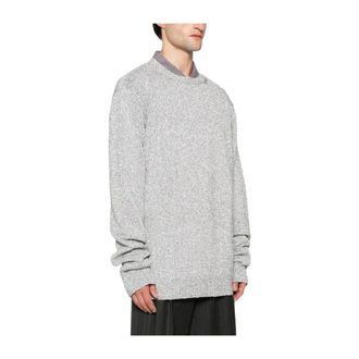 Dries Van Noten Round-neck Knitwear - male - Dries Van Noten - Round-neck Knitwear - Gray - S - Knitwear