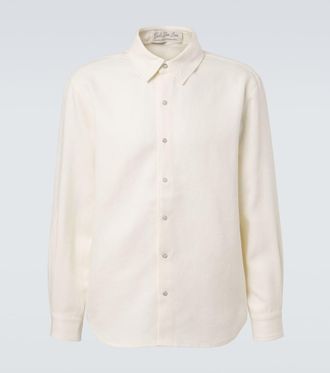 God's True Cashmere Linen shirt with moonstone