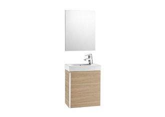 Roca Conjunto Mueble Lavabo Muni Con Espejo Roble
