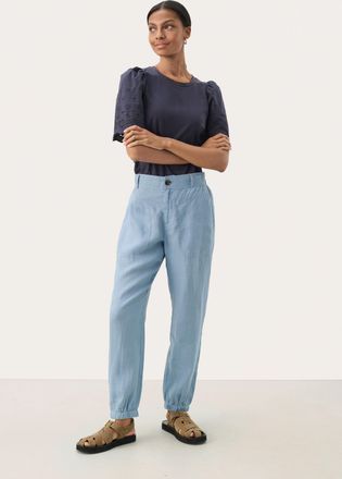 Part Two Casual broek Contemporary fit Faded Denim blue