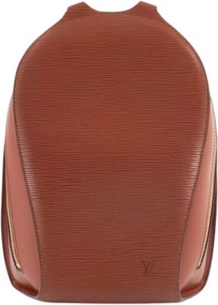 Louis Vuitton Pre-owned Epi Rugzak - Dames - Vintage Rugzakken - Bruin - ONE Size - Leer - Vintage