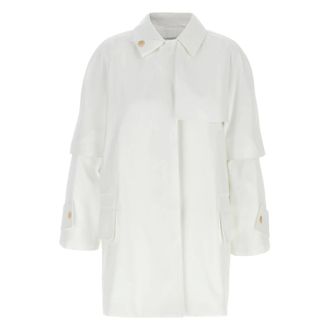 Max Mara Trench Coats, female, White, Size: 2XS Baba Trench Coat