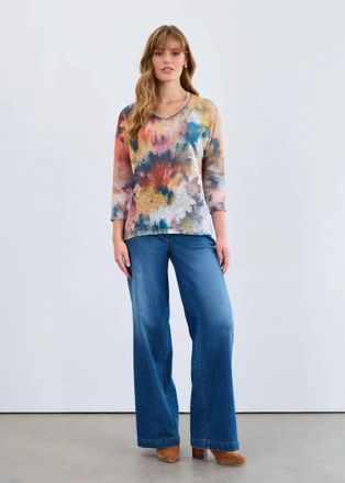 FDJ Suzanne Wide Trousers In Dark Wash