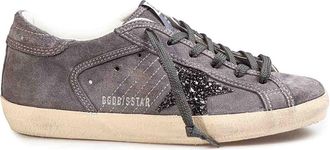 Golden Goose Super Star Sneakers in Gray Suede
