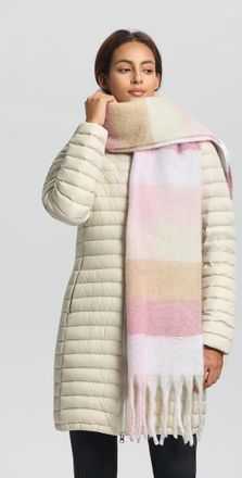 Luhta Schal LUHTA LUHTA NAANJOKI, Damen, rosa (light pink), Obermaterial: 100% Polyester, Modet&uuml;cher Schal, mit Fransen, weiches und luftiges Material, spor