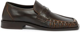 Diesel D-Amber - Penny loafers in leather - Moccasins and Mules - Man - Brown