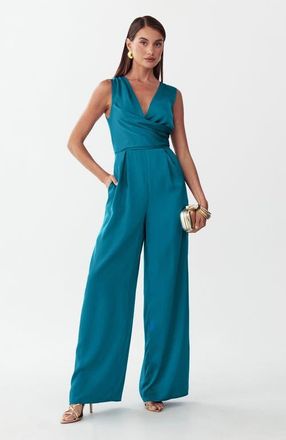 Willa Livleigh Jumpsuit in Marine Blue at Nordstrom, Size 14