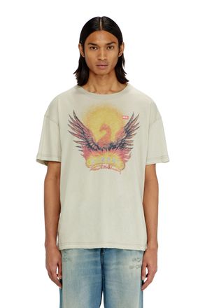 Diesel Regular T-shirt with Phoenix print - T-Shirts - Man