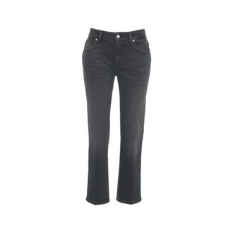 7 For All Mankind Mujer, Vaqueros, Negro, Talla: W30