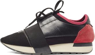 Balenciaga Sneakers Race Runner in pelle e rete 2024 - Nero