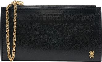 CLARIS VIROT Achille Portemonnee - Dames - Portefeuilles - Zwart - ONE Size - Leer - Accessoires