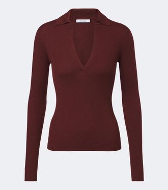 Max Mara Polo acanalado de cachemir