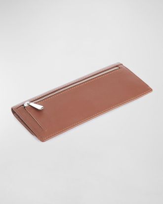 Royce Leather Monogrammed RFID Blocking Leather Clutch Wallet, Personalized