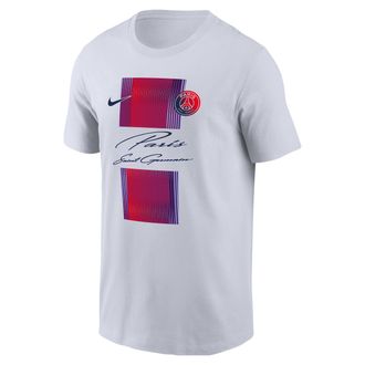 Nike Paris Saint-Germain Nike Mens Soccer T-Shirt in White | M11332P117PSGF-WHT
