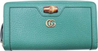 Gucci Green Long Wallet (Bi-Fold) (Pre-Owned)