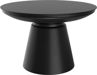 Rendez-Vous D&eacute;co Mesa De Centro Redonda De Metal Negro D60 Cm - Gomez