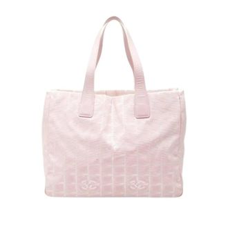 Chanel Pre-owned Tote Bags, female, Pink, Size: ONE SIZE Pre-owned Vintage Nylon Tote Bag
