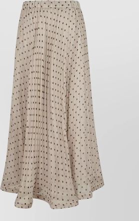 Parosh flowing skirt featuring polka dot pattern