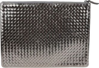 Dragon Hand-Woven Calfskin A4 Clutch Bag