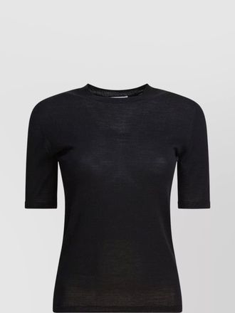 Max Mara short sleeve crew neck plain t-shirt