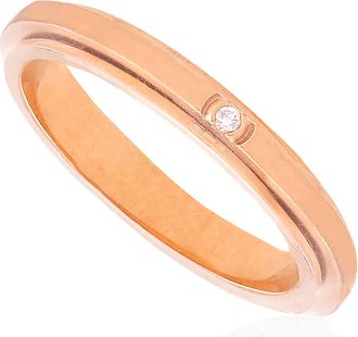 Piaget Possession 18k Rose Gold Diamond Ring, Size 52