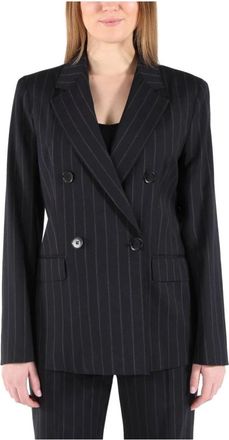 Max Mara Mstonagro Jas - Dames - Blazers - Blauw - S - Wol - Jassen