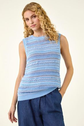 Roman Stripe Knitted Vest
