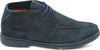 Andrea Ventura Double Up Panarea su&egrave;de desert boots met veters - Blauw