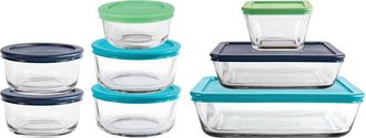 Anchor Hocking 16Pc Glass Storage Containers With Lids