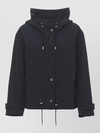 Woolrich parka high neck hood drawstring hem