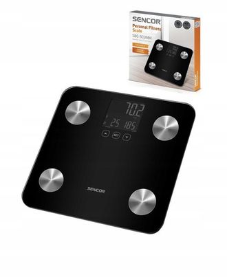 Sencor Balanza Anal&iacute;tica De Ba&ntilde;o Sencor 6026b Para Fitness, Grasa, Agua, Inteligente