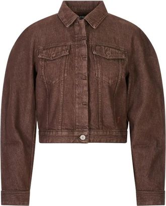 Jacquemus Dames, Jassen, Bruin, Maat: XS Katoen