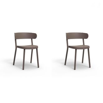 Resol Set 2 Sillas Interior, Exterior Chocolate Casino Resol