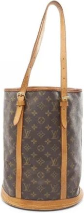 Louis Vuitton Pre-owned Bucket Bags, female, Brown, Size: ONE SIZE Pre-owned Canvas louis-vuitton-bags