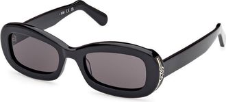 GCDS GD0027 01A Mens Sunglasses Black Size 53