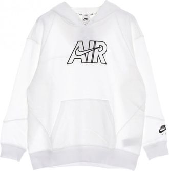 Nike Air Fleece Hoodie - Dames - Sportshirts - Wit - S - Katoen - Fitness