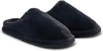 Mango Faux Fur Slipper in Night Blue at Nordstrom, Size 37