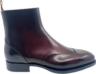 Santoni Limited Edition Chelsea Boots - Heren - Enkellaarsjes - Bruin - 41 EU - Leer - Schoenen