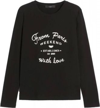 Max Mara Mujer, Camisetas, Negro, Talla: M