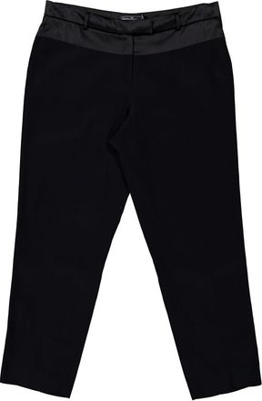 Ferragamo Cady Parte Opaca Tailored Trousers in Black, Brand Size 48 ( US Size 14 )