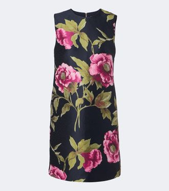 Carolina Herrera Floral jacquard shift dress