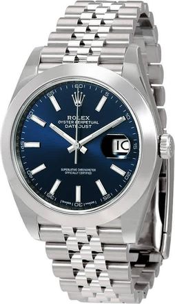 Rolex Datejust 41 Blue Dial Automatic Mens Watch 126300BLSJ