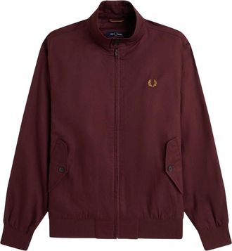 Fred Perry Klassieke Harrington Jas Oxblood - Heren - Bomber jackets - Rood - M - Katoen - Jassen