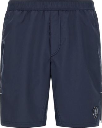 Brunello Cucinelli Tennis Bermuda Shorts - Heren - Korte Broeken - Blauw - 3XL - Polyester - Korte Broeken
