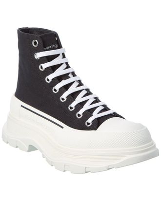 スニーカー Alexander Mcqueen Chalk canvas Tread Slick sneakers Alexander McQueen Tread Slick canvas platform sneakers