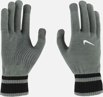 Nike Mens Nike Mens Gripped Knitted Gloves - Grey - Size: S