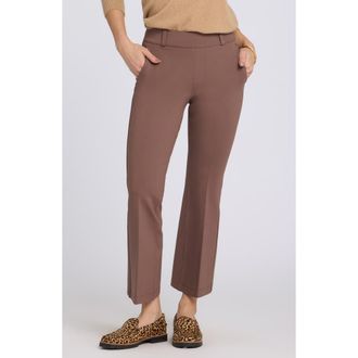 NYDJ Pull-On Ankle Flare Pants in Deep Taupe at Nordstrom, Size Xx-Small