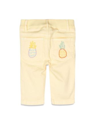 Stella McCartney Cotton-Elastane Stretch Trousers - Yellow