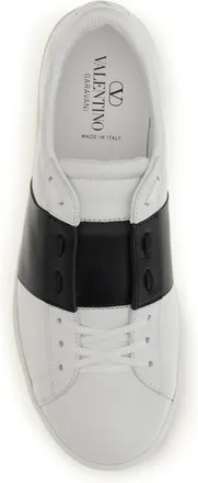 Valentino Garavani Mens Sneakers Open White-Black White-Black-Black-White Trainers White-black/black/white
